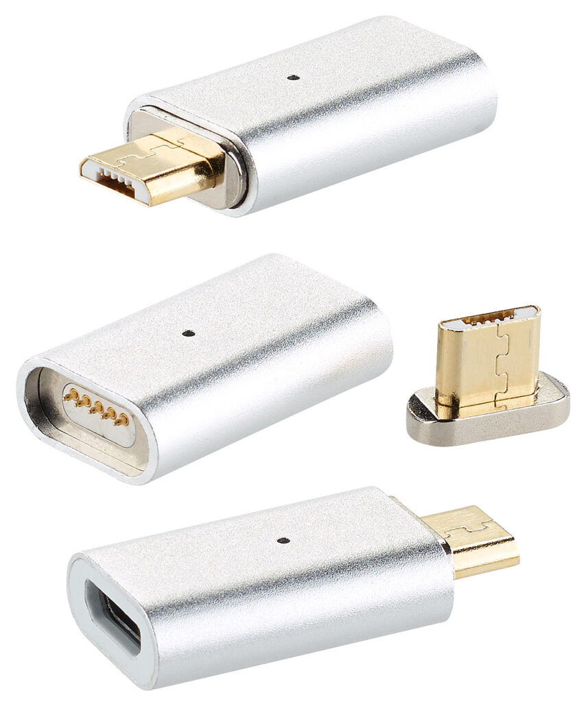 Magnetischer Micro-USB-Adapter für Lade- und Datenkabel, 3er-Set Magnetischer Micro-USB-Adapter für Lade- und Datenkabel, 3er-Set