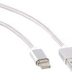 USB-Lade- & Datenkabel mit magnetischem USB-C-Stecker, 1 m,2,1 A