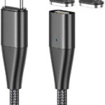 Magnetisches USB-C-Schnell-Ladekabel, Typ C & Lightning, 1,8 m, 3 A