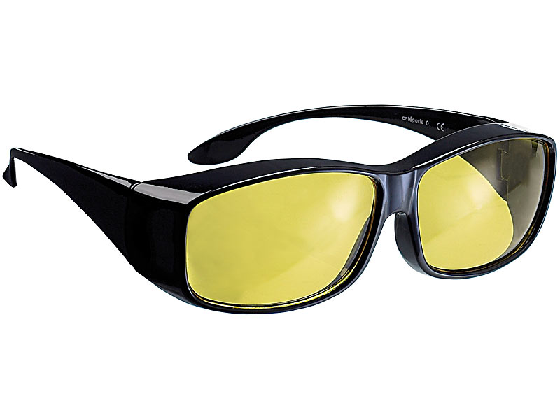 Überzieh-Nachtsichtbrille „Night Vision“ für Brillenträger Überzieh-Nachtsichtbrille „Night Vision“ für Brillenträger