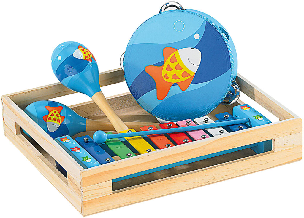 Fröhliches Instrumente-Set für kleine Musikanten