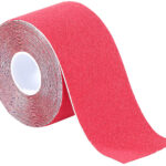 Kinesiologie-Tape aus Baumwollgewebe, 5 cm x 5 m, rot