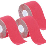 Kinesiologie-Tape aus Baumwollgewebe, 3er-Set, rot