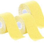 Kinesiologie-Tape aus Baumwollgewebe, 3er-Set, gelb