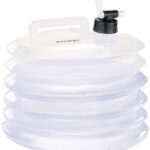 Faltbarer Wasserkanister mit Zapfhahn, 10 l, rund, lebensmittelecht