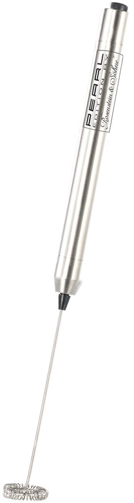 Milchaufschäumer-Stick mit Edelstahl-Gehäuse, Spiralquirl mit Ø 24 mm Milchaufschäumer-Stick mit Edelstahl-Gehäuse, Spiralquirl mit Ø 24 mm