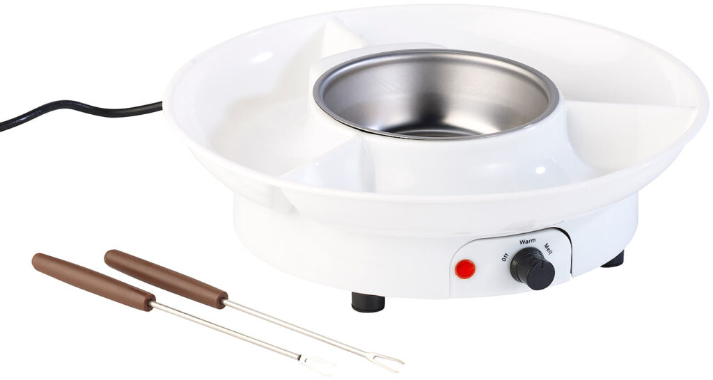 Elektrisches Schokoladen-Fondue für 2 Personen, 15 Watt Elektrisches Schokoladen-Fondue für 2 Personen, 15 Watt