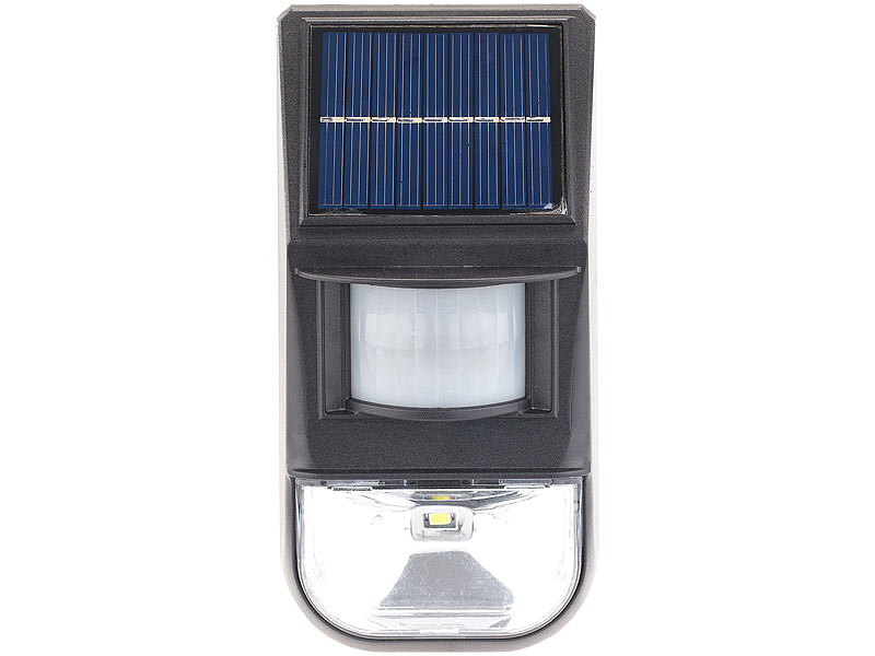 LED-Solar-Wandleuchte, Dämmerungs- & PIR-Bewegungssensor, 50 lm, 0,5 W LED-Solar-Wandleuchte, Dämmerungs- & PIR-Bewegungssensor, 50 lm, 0,5 W