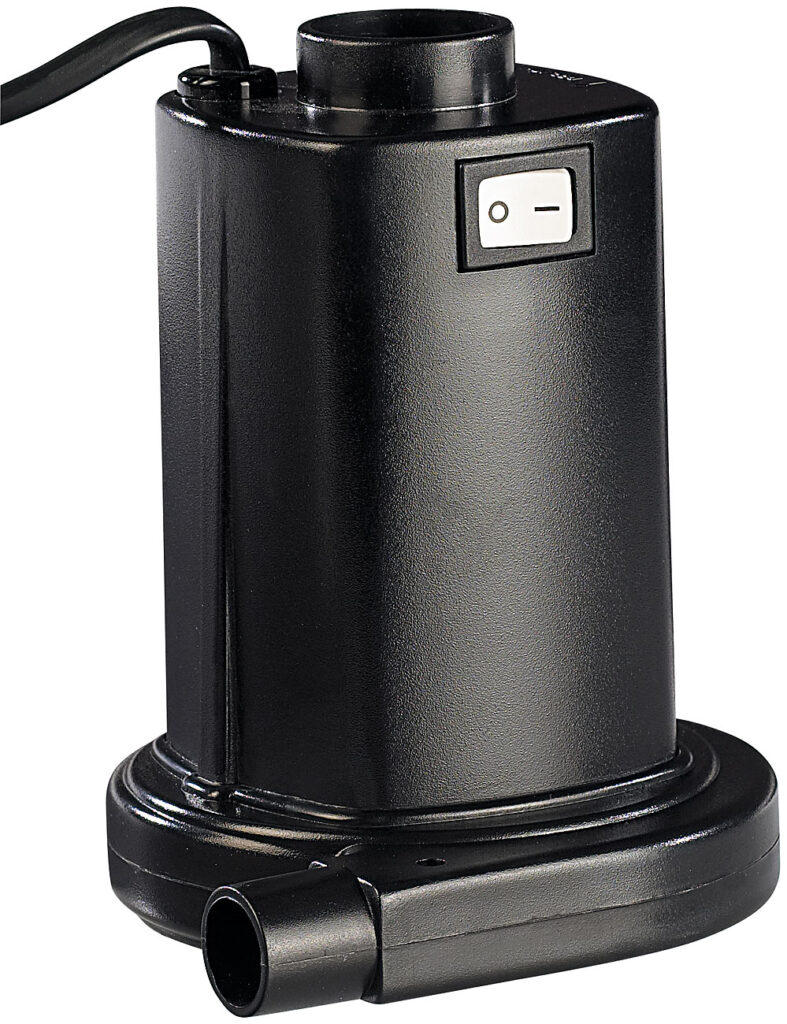 Elektrische Luftpumpe für schnelles Auf- & Abpumpen, 230 Volt Elektrische Luftpumpe für schnelles Auf- & Abpumpen, 230 Volt