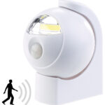 Ultrahelle COB-LED-Lampe mit Batteriebetrieb, PIR-Sensor, 120 Lumen