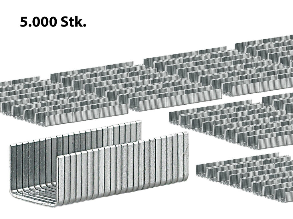 5.000 Heftklammern mit 6 mm Breite und 8 mm Länge 5.000 Heftklammern mit 6 mm Breite und 8 mm Länge