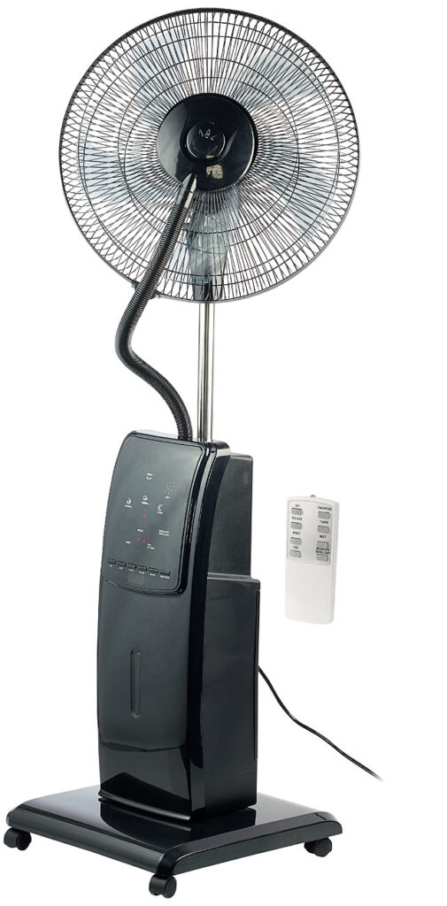 Sprühnebel-Standventilator mit Anti-Insekten-Funktion, 100 W, Ø 40 cm Sprühnebel-Standventilator mit Anti-Insekten-Funktion, 100 W, Ø 40 cm