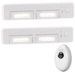 2er-Set Schrank-Unterbau-Leuchten COB, 2 Watt, 80 Lumen