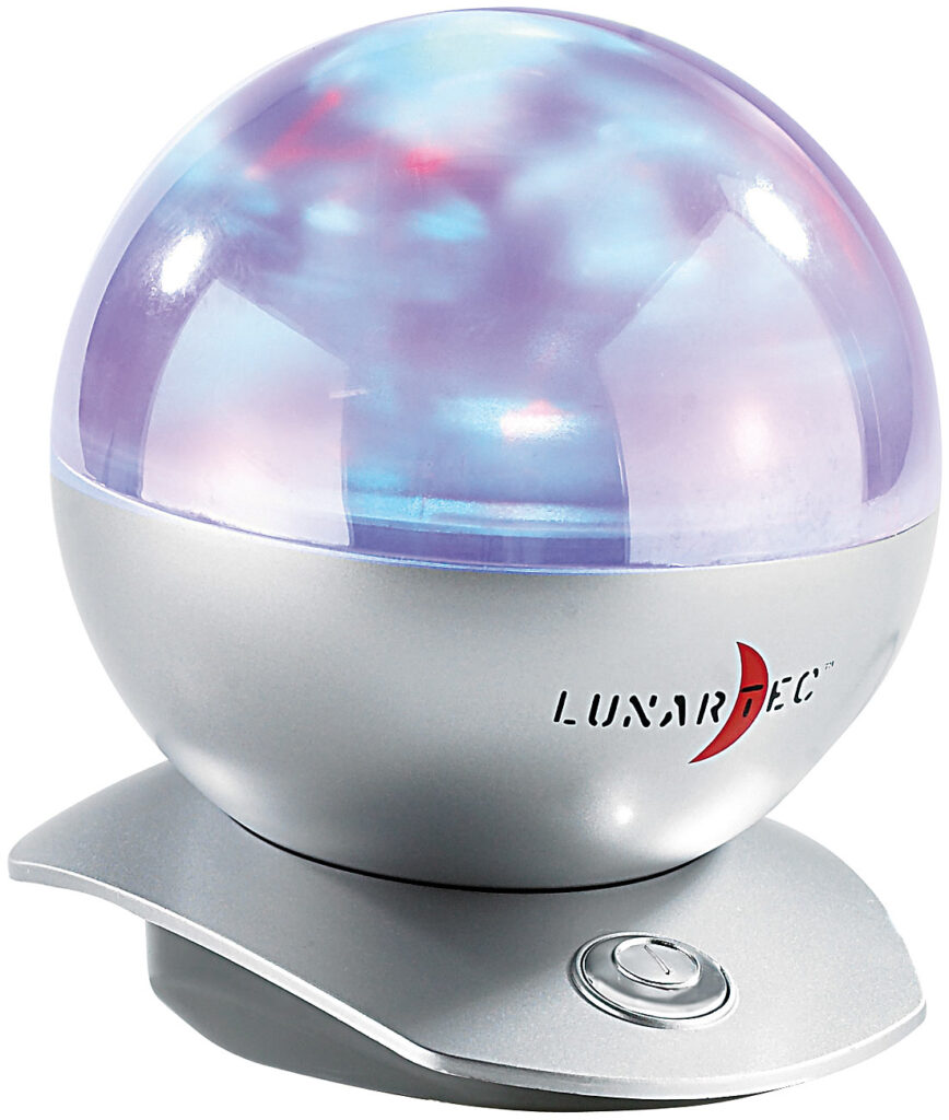 Laser-Kugel-Lampe mit Polarlicht-Effekten