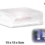 Solar LED Glasbaustein mit Lichtsensor, L (15x15x5cm)