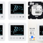 4er-Set WLAN-Thermostate für Fussbodenheizungen, für Siri, Alexa & GA