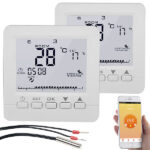2er-Set WLAN-Thermostate für Fussbodenheizung, für Siri, Alexa & GA