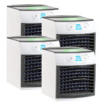 4er-Set 2in1-Tisch-Luftkühler und -Luftbefeuchter LW-110
