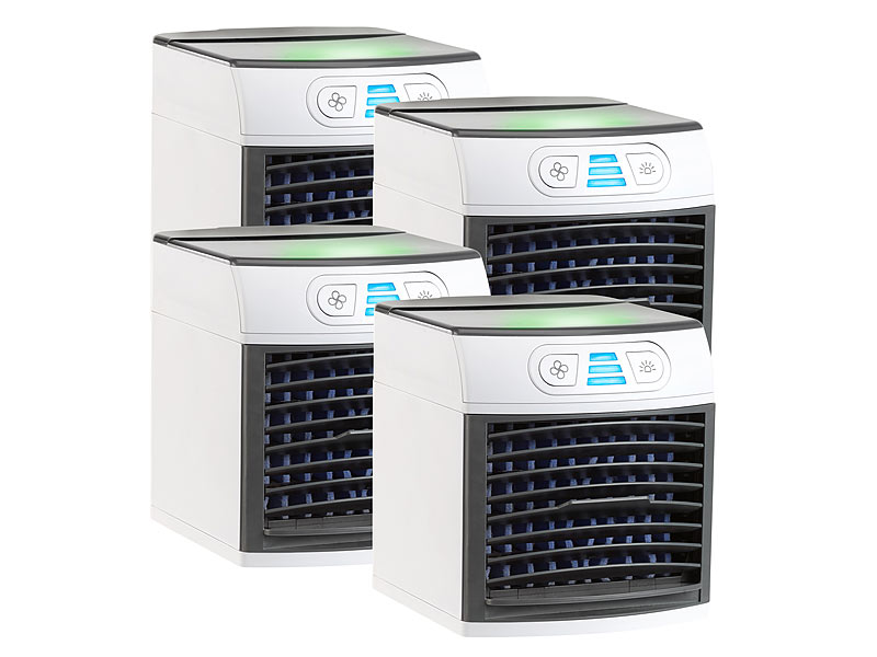 4er-Set 2in1-Tisch-Luftkühler und -Luftbefeuchter LW-110 4er-Set 2in1-Tisch-Luftkühler und -Luftbefeuchter LW-110
