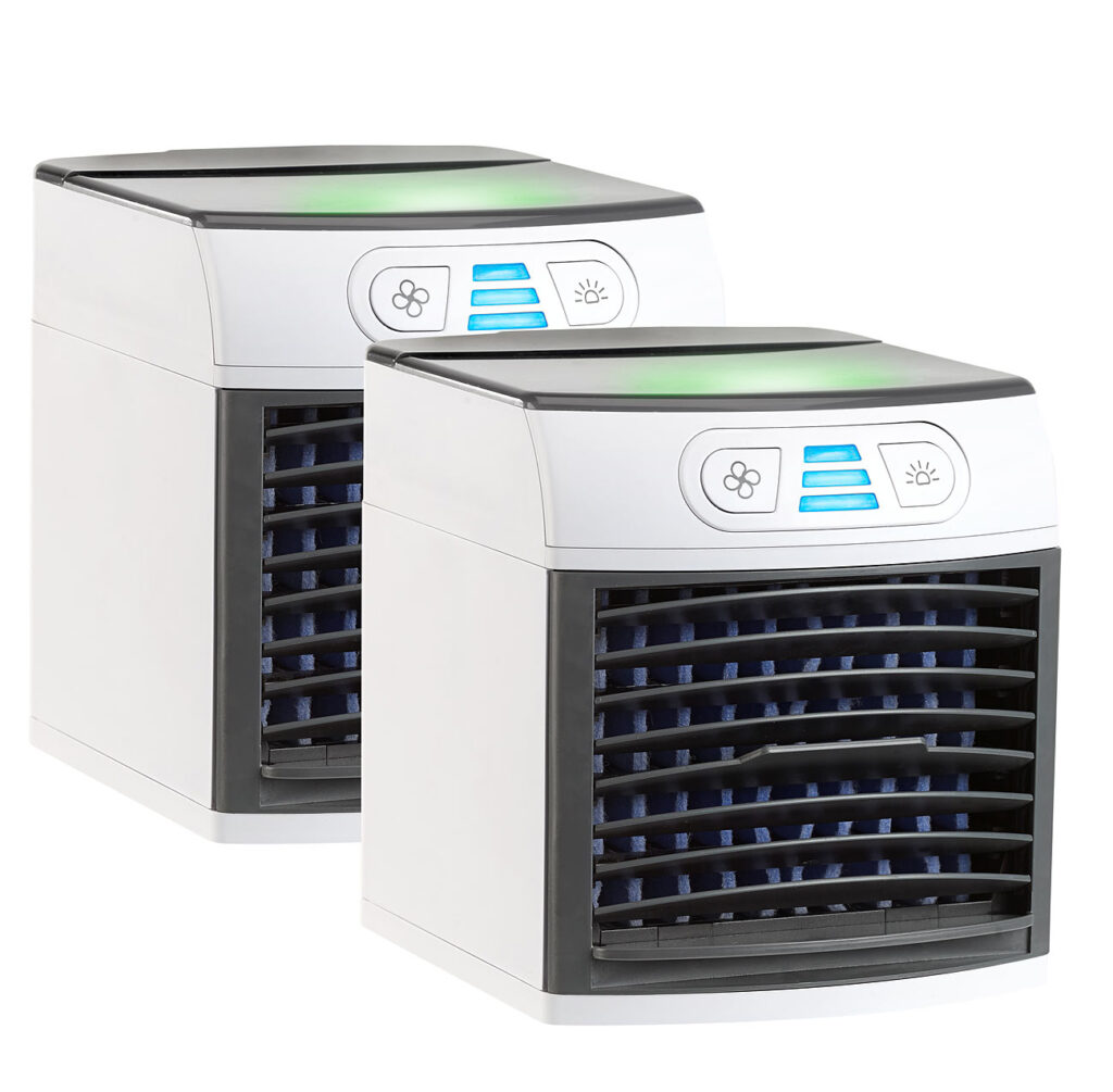 2er-Set 2in1-Tisch-Luftkühler und -Luftbefeuchter LW-110 2er-Set 2in1-Tisch-Luftkühler und -Luftbefeuchter LW-110