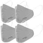 4er-Set Mund-Nasen-Stoffmasken mit Filter-Textil;waschbar,  Gr. M