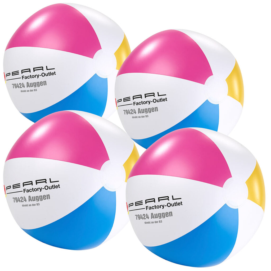 4er-Set Aufblasbare Wasserbälle, mehrfarbig, Ø 33 cm 4er-Set Aufblasbare Wasserbälle, mehrfarbig, Ø 33 cm