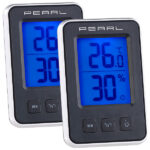 3er-Set digitale Thermometer/Hygrometer, Komfortanzeige, LCD-Display