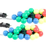 2er-Set LED-Lichterkette mit je 20 Lämpchen, 4-farbig, 1,2 W, IP44