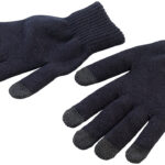 Strick-Handschuhe mit 5 Touchscreen-Fingerkuppen, Grösse S