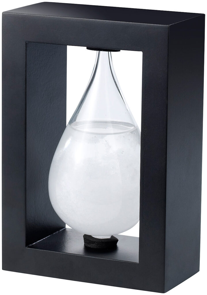 Modernes FitzRoy-Sturmglas in Tropfenform, 14 cm