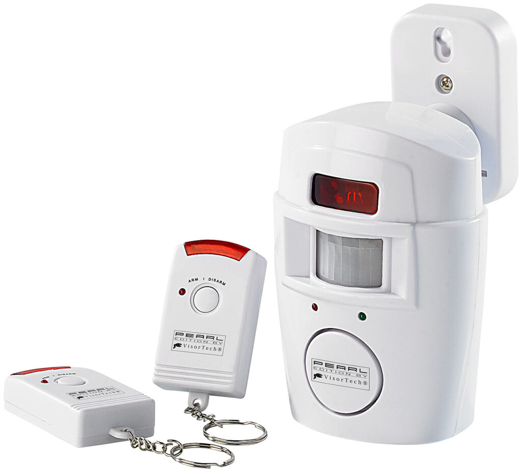 Hausalarm mit PIR-Bewegungsmelder und 2 Fernbedienungen Hausalarm mit PIR-Bewegungsmelder und 2 Fernbedienungen