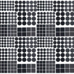 440-teiliges Filzgleiter- und Möbelpuffer-Set, selbstklebend, 4 mm, schwarz