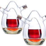 2-er Set  2in1- Essig- und Öl-Spender aus Glas
