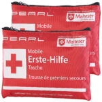 2er-Set mobile Erste-Hilfe-Taschen, wasserabweisend, je 24-teilig