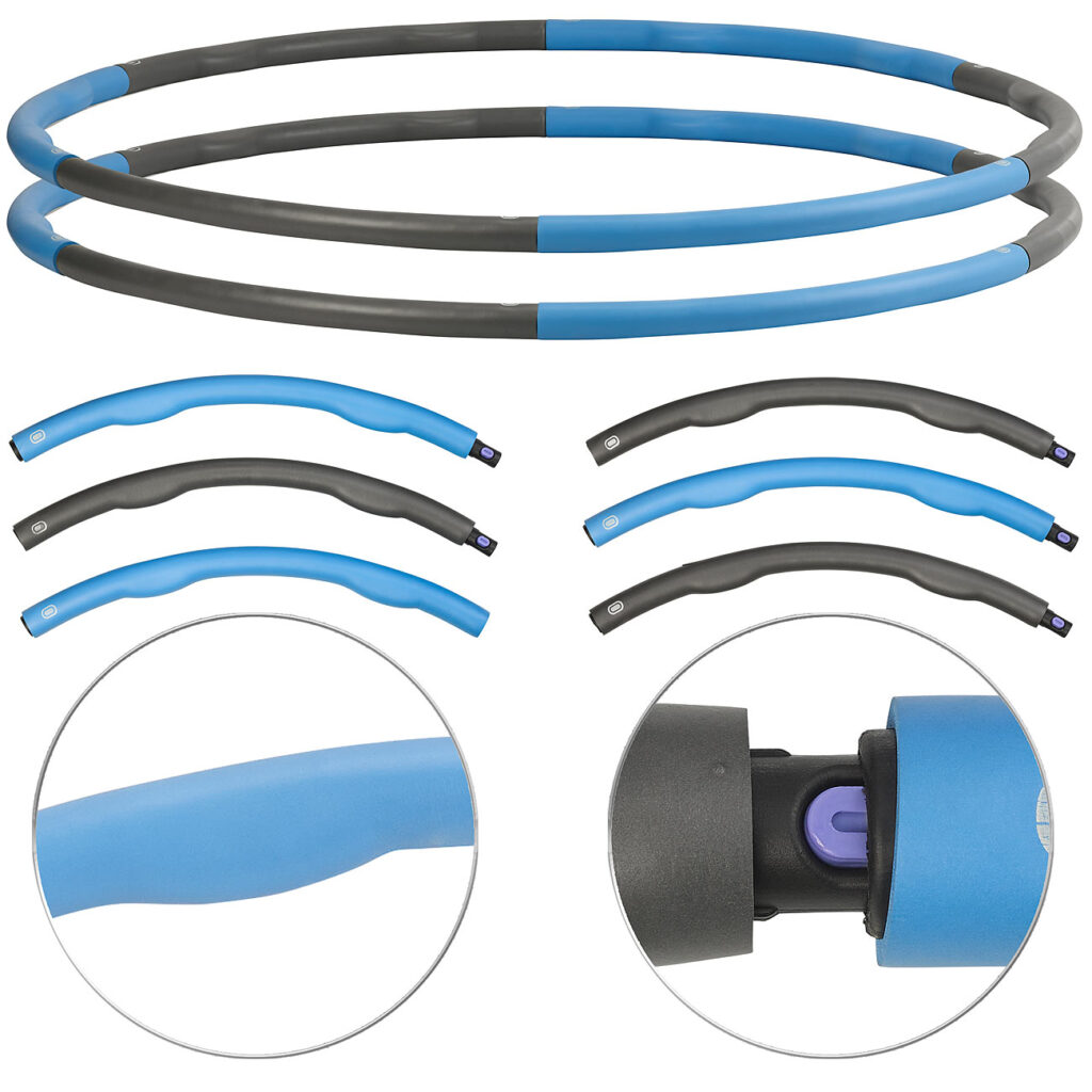 2er-Set Hula-Hoop-Reifen mit Schaumstoff-Ummantelung & Massage-Noppen 2er-Set Hula-Hoop-Reifen mit Schaumstoff-Ummantelung & Massage-Noppen