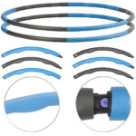 2er-Set Hula-Hoop-Reifen mit Schaumstoff-Ummantelung & Massage-Noppen