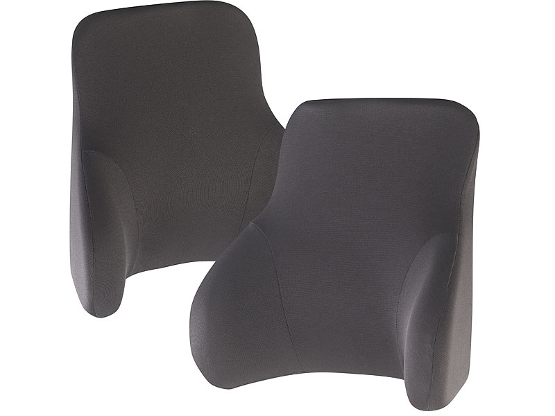 2er-Set Memory-Foam-Rückenkissen, je 3-Zonen-Stütze 2er-Set Memory-Foam-Rückenkissen, je 3-Zonen-Stütze