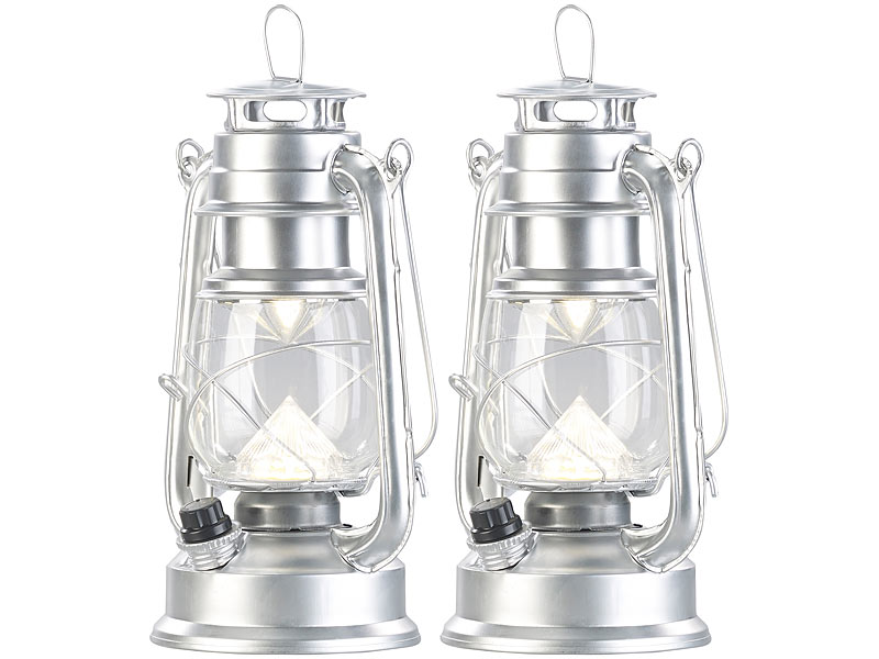 2er-Set ultra helle LED-Sturmlampen, Akku, 200 lm, 3 Watt 2er-Set ultra helle LED-Sturmlampen, Akku, 200 lm, 3 Watt