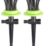 2er-Set flexible Gartensprinkler mit 12 biegsamen Düsen