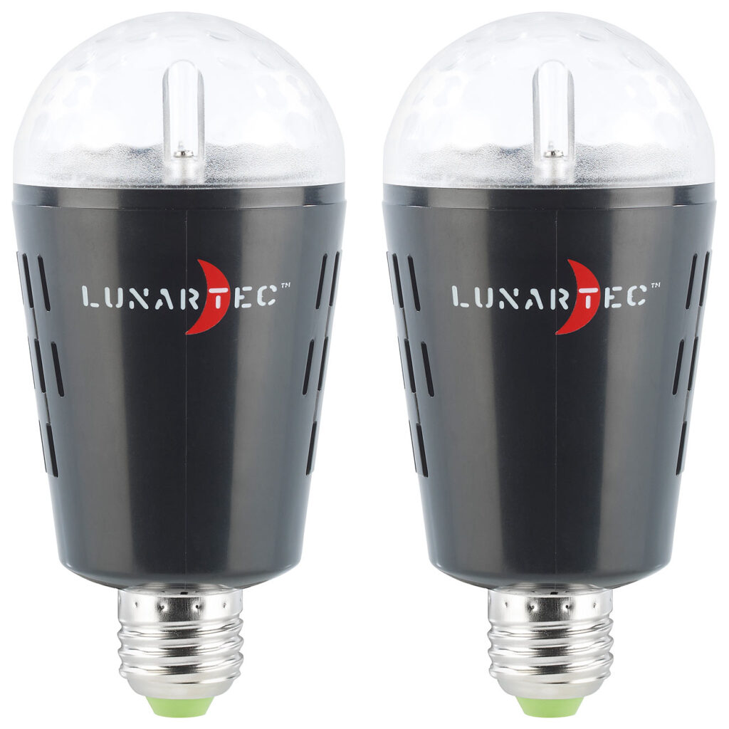 2er-Set Disco-LED-Lampen mit Sternenfunkel-Effekt & Soundsensor, E27 2er-Set Disco-LED-Lampen mit Sternenfunkel-Effekt & Soundsensor, E27