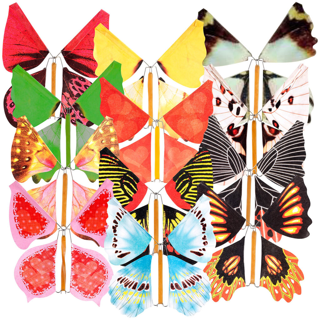 Scherzartikel „Flatternder Schock-Schmetterling“, 12er-Set Scherzartikel „Flatternder Schock-Schmetterling“, 12er-Set