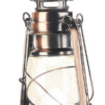 Ultra helle LED-Sturmlampe mit Akku, 200 Lm, 3W, warmweiss, bronze