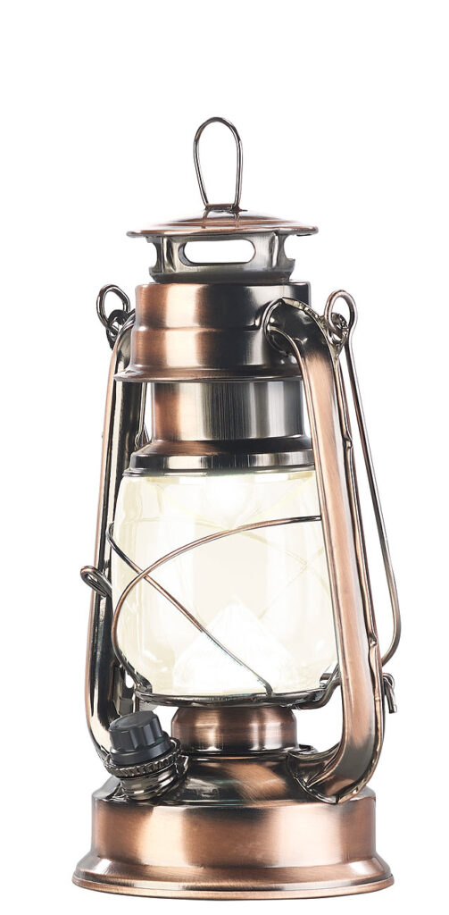 Ultra helle LED-Sturmlampe mit Akku, 200 Lm, 3W, warmweiss, bronze Ultra helle LED-Sturmlampe mit Akku, 200 Lm, 3W, warmweiss, bronze