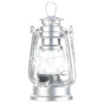 Ultra helle Mini-LED-Sturmlampe, Batterie, 200lm, 3W, 8000 K, silbern