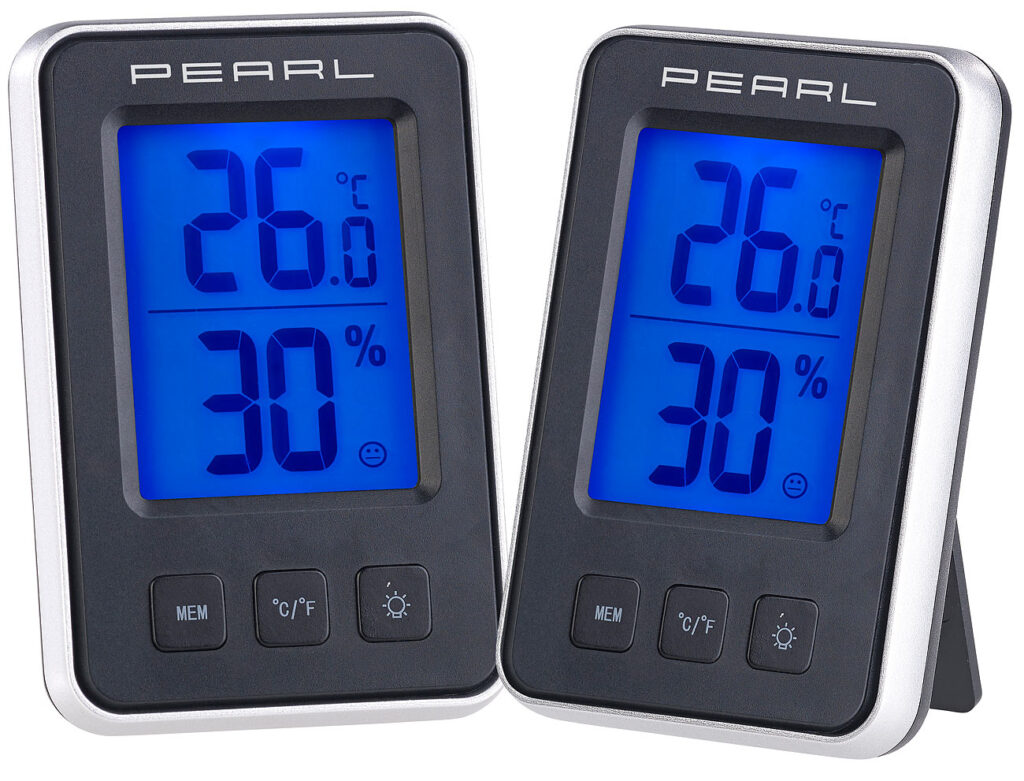 2er Pack Digitales Thermometer/Hygrometer mit grossem beleuchtetem LCD 2er Pack Digitales Thermometer/Hygrometer mit grossem beleuchtetem LCD