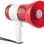 Akku-MP3-Megafon mit Voice-Recording, Sirene, USB- & SD-Slot, 20 Watt