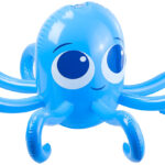 Aufblasbarer Oktopus mit integriertem Wassersprinkler für Kinder