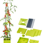 Pflanz-Turm mit Rankhilfe für Tomaten, mit 2,5-l-Wassertank