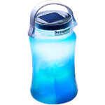 2in1 Solar-Campingleuchte CL-103.ms, Aufbewahrungsbox, 100 lm, blau