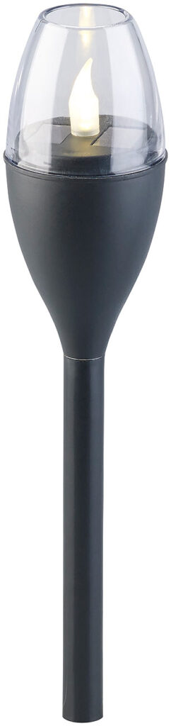 2er-Set Solar-Akku-Gartenfackeln, LED in Flammen-Optik, Flackerlicht 2er-Set Solar-Akku-Gartenfackeln, LED in Flammen-Optik, Flackerlicht